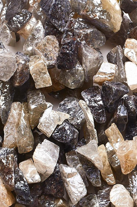 Moonstone Multi Nuggets Rough Mystic Coating Beads