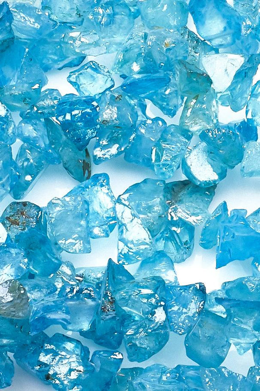 Apatite Cyan Nuggets Rough Mystic Coating Beads