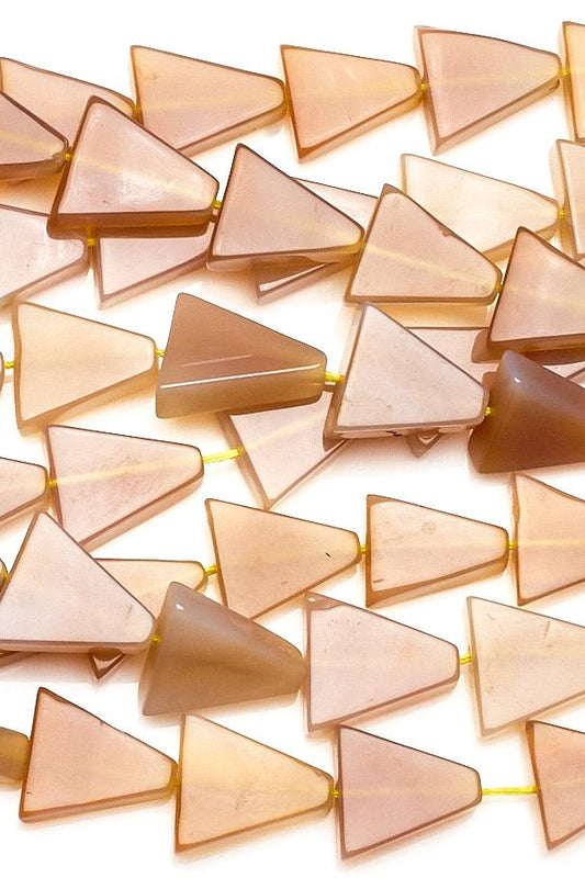 Chalcedony Brown Arrow Smooth Heat Treated Beads