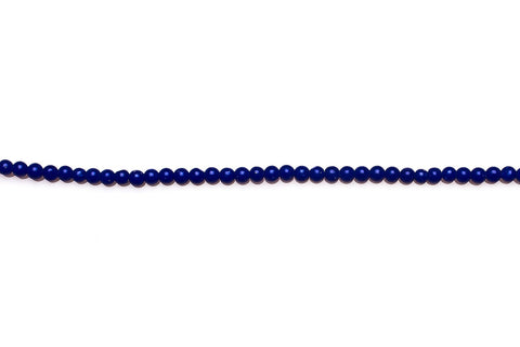 Lapis Lazuli Blue Round Smooth Natural Beads