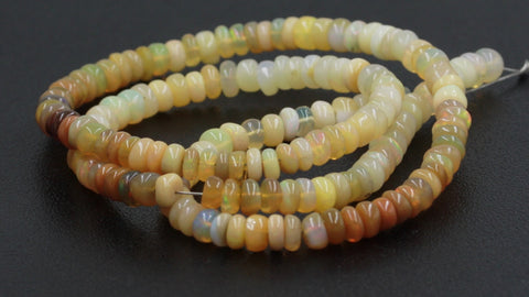 Ethiopian Opal Brown Tire Smooth Natural Beads 16 Inches Strands