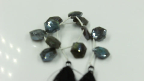 Mystic Coated Labradorite Hexagon Faceted Natural Beads