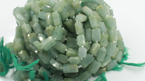 Aquamarine Blue Nugget Faceted Natural Beads
