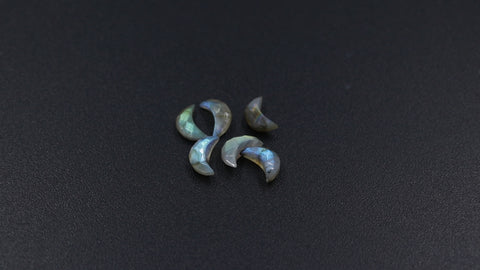 Labradorite Grey Moon Carving Natural 3 MM Stone