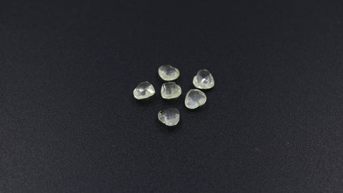 Lemon Quartz Yellow Heart Carving Natural 7 MM Beads