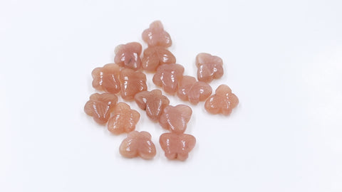 Brown Butterfly Carving Natural 9 MM Beads