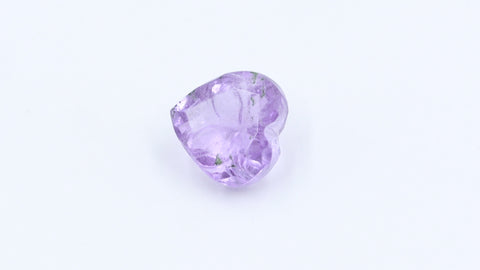 Amethyst Purple Heart Carving Natural 9 MM Stone
