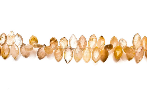 Golden Rutile Shaded Yellow Marquise Faceted Natural Beads