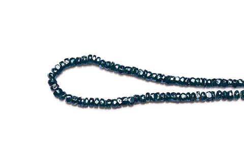 Kynite Blue Rondelle Faceted Natural Beads