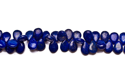 Lapis Lazuli Blue Pear Smooth Natural Beads