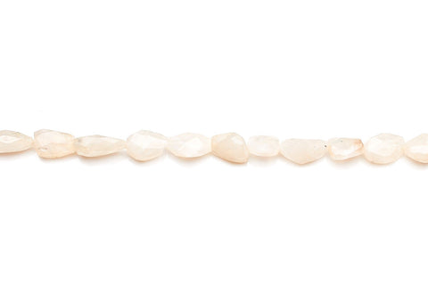Moonstone White Nugget Faceted Natural Beads