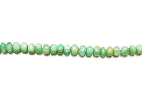 Amazonite Light Green Rondelle Faceted Natural Beads