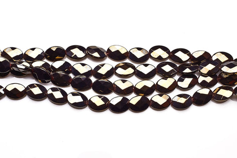 Pyrite Gold Oval Faceted Natural Beads