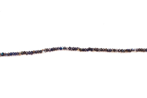 Blue Labradorite Rondelle Faceted Natural Beads
