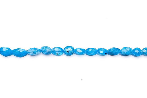 Moonstone Blue Oval Faceted Coating Beads