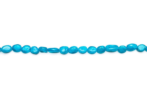 Moonstone Blue Oval Smooth Coating Beads